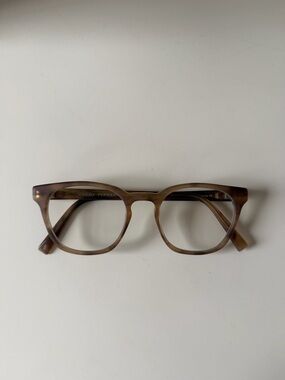 Warby Parker Felix Light Brown Blue Light Glasses